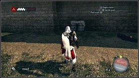 Gdy plany zostaną zniszczone, wmieszaj się w pobliskich przechodniów, przechodząc w ten sposób na drugą stronę bramy [1] - Maszyny Leonarda (1) | Zadania poboczne | Assassins Creed Brotherhood - Assassins Creed: Brotherhood - poradnik do gry