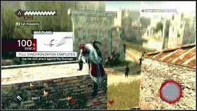 Jak tylko żołnierz się odwróci, wyceluj w niego [1], kopnij w plecy, a następnie zabij - Maszyny Leonarda (3) | Zadania poboczne | Assassins Creed Brotherhood - Assassins Creed: Brotherhood - poradnik do gry