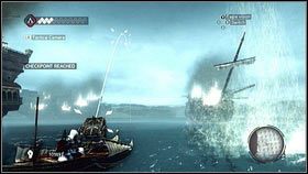 Po zniszczeniu pierwszego statku, otrzymasz zadanie zniszczenia trzech pozostałych [1] - Maszyny Leonarda (3) | Zadania poboczne | Assassins Creed Brotherhood - Assassins Creed: Brotherhood - poradnik do gry