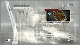 Wymagane przedmioty: Pomander x2, Ambergris x3, Papaver Silvaticum x1 - Zadania sklepikarzy | Skarby i zadania sklepikarzy - Assassins Creed: Brotherhood - poradnik do gry