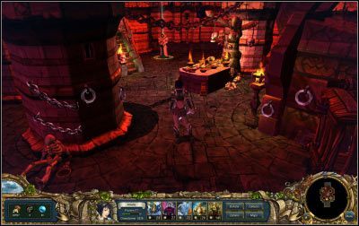 Przy okazji warto rzucić okiem na szkielet leżący na podeście - Debir (3) | Zadania w Kings Bounty Nowe Światy - Kings Bounty: Nowe Światy - poradnik do gry