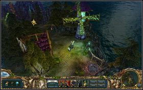 Ten młyn to pewnie pozostałość po dawnych, żywych mieszkańcach wyspy - Bezimienna | Zadania w Kings Bounty Nowe Światy - Kings Bounty: Nowe Światy - poradnik do gry