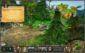 Promienny Bonsu próbuje przekonać Amelię do wejścia do jaskini - Inne zadania | Zadania w Kings Bounty Nowe Światy - Kings Bounty: Nowe Światy - poradnik do gry