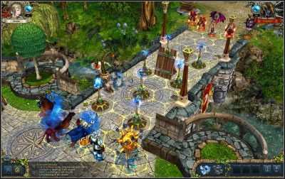 W tej sytuacji zalecam po prostu przedarcie się na drugą stronę mostu siłą, bowiem chcąc nie chcąc, najbliższe ołtarze i tak trzeba będzie zdemontować (zaczną razić pobliskie jednostki) - Wyspa Brist | Strażniczka Korony w Kings Bounty Nowe Światy - Kings Bounty: Nowe Światy - poradnik do gry