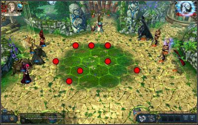 Myślę, że obrazek zamieszczony wyżej nie pozostawia wątpliwości na jakie pola należy uważać - Kryształowa Dolina | Strażniczka Korony w Kings Bounty Nowe Światy - Kings Bounty: Nowe Światy - poradnik do gry