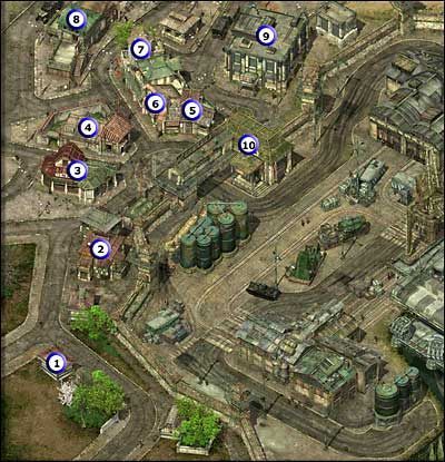 1 - Mały domek, zaraz przy starcie misji (1 fragment) - Misja 07 | Commandos 2 Ludzie odwagi - Commandos 2: Ludzie odwagi - poradnik do gry