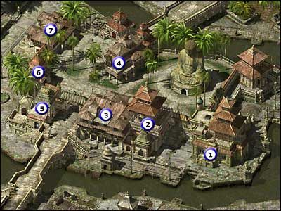 1 - Budynek znajdujący się zaraz przy pomieszczeniu, w którym przebywa duchowy przywódca (1 fragment) - Misja 04 | Commandos 2 Ludzie odwagi - Commandos 2: Ludzie odwagi - poradnik do gry