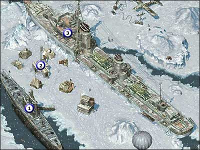 1 - Łódź podwodna (2 fragmenty) - Misja 03 | Commandos 2 Ludzie odwagi - Commandos 2: Ludzie odwagi - poradnik do gry