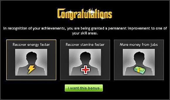 Wyboru klasy postaci dokonuje się po awansowaniu na dziewiąty poziom doświadczenia - Wybór klasy postaci | Porady | Mafia Wars - Mafia Wars - poradnik do gry