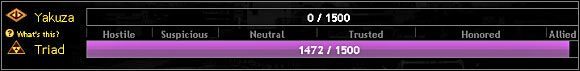 Status zaufanej osoby frakcji oznacza konieczność zdobycia i utrzymania co najmniej 701 punktów w relacjach z nią - Bangkok (1) | Główne zadania (Jobs) | Mafia Wars - Mafia Wars - poradnik do gry