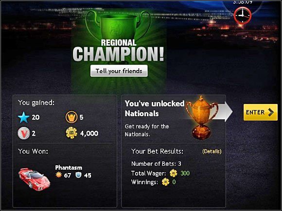 Wygrana w każdym turnieju (powyższy screen) wiąże się przede wszystkim z otrzymaniem wielu cennych nagród, a mianowicie punktów doświadczenia, fanów, monet zwycięstw oraz żetonów - Turnieje w Las Vegas (2) | Walki (Fight) | Mafia Wars - Mafia Wars - poradnik do gry