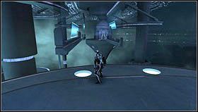 Biegniemy po bocznej ścianie i za pomocą kolejnych punktów chwytnych pokonujemy dwie platformy - Rozdział 3 - Arjia (1) | Opis przejścia Tron Evolution - Tron Evolution - poradnik do gry