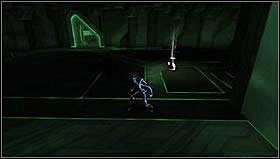 Po wyeliminowaniu wszystkich przeciwników niszczymy krystaliczną ścianę, używając dysku wybuchowego i uderzenia za pomocą klawiszu F - Rozdział 5 - Przyjaciel czy wróg? (1) | Opis przejścia Tron Evolution - Tron Evolution - poradnik do gry