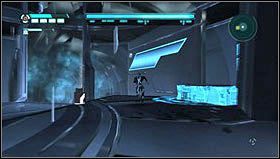 ABRAXAS - Na samym początku walki z Abraxasem kierujemy się naprzód i biegniemy po polu energetycznym zlokalizowanym po lewej stronie - Rozdział 6, 7 | Akta Trona - lokalizacje | Tron Evolution - Tron Evolution - poradnik do gry