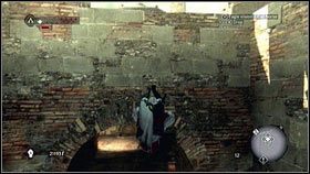 Stań teraz na środku ściany, po drugiej tronie od drabiny i opuść w dół [1] - Osiągnięcia (5) | Zadania poboczne | Assassins Creed Brotherhood - Assassins Creed: Brotherhood - poradnik do gry