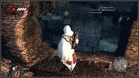 Przejdź po niej na drugą stronę, wskocz na daszek [1] i wejdź na górę - Osiągnięcia (5) | Zadania poboczne | Assassins Creed Brotherhood - Assassins Creed: Brotherhood - poradnik do gry