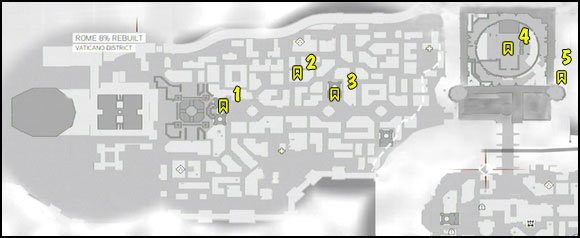 4 - Mapy - Flagi | Znajdźki | Assassins Creed Brotherhood - Assassins Creed: Brotherhood - poradnik do gry