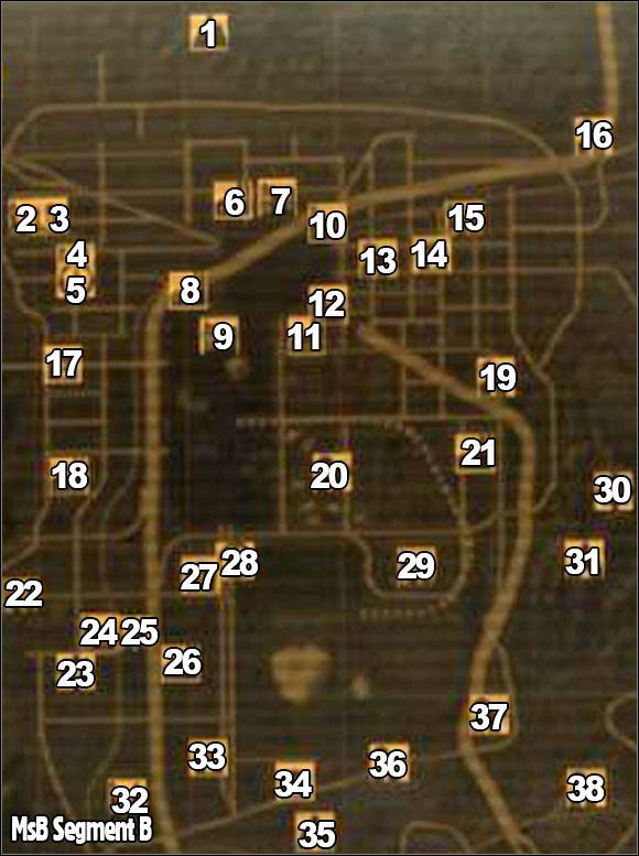 1 - Segment B | Mapa świata | Atlas świata Fallout New Vegas - Fallout: New Vegas - poradnik do gry