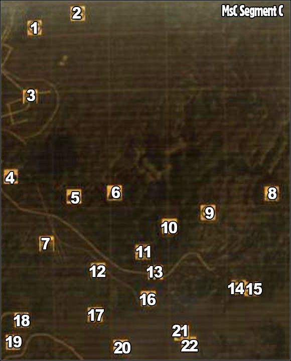 1 - Segment C | Mapa świata | Atlas świata Fallout New Vegas - Fallout: New Vegas - poradnik do gry