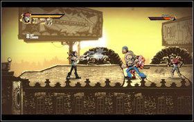 Zbieramy granaty i biegniemy po ścianie, wskakując na nią i trzymając strzałkę w prawo - Rozdział 1 - Return Home | Opis przejścia Shank - Shank - poradnik do gry