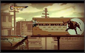 Załatwiamy kolejnych trzech przeciwników - wyskakują oni jeden po drugim, więc z ich pokonaniem nie będzie większych problemów - Rozdział 3 - Other Side of the Tracks | Opis przejścia Shank - Shank - poradnik do gry