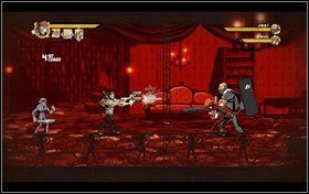 Etap zaczynamy od walki z dwoma grupami wrogów na platformie startowej - Rozdział 8 - Red Lights | Opis przejścia Shank - Shank - poradnik do gry