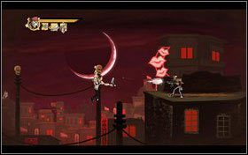 Stojąc przy ostatniej kolumnie strzelamy na oślep w górę i zabijamy stojących na skraju dachu dwóch przeciwników - Rozdział 12 - Venom of the Vipers | Opis przejścia Shank - Shank - poradnik do gry