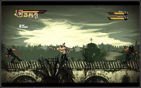 Następni przeciwnicy przeznaczeni do eksterminacji znajdują się na dziedzińcu w cieniu marmurowych kolumn - Rozdział 14 - A Bad Confession | Opis przejścia Shank - Shank - poradnik do gry