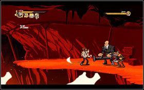 Spychamy stojącego na skraju platformy strażnika - Rozdział 17 - The Underworld | Opis przejścia Shank - Shank - poradnik do gry