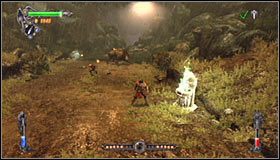 Dopiero po zlikwidowaniu mniejszych wilkołaków przystąp do atakowania Warga #1 - Etap 2 - Hunting Path | Rozdział 1 | Solucja Castlevania Lords of Shadow - Castlevania: Lords of Shadow - poradnik do gry