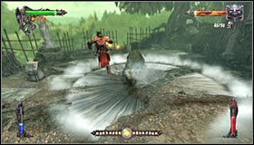 Kolejna istotna sprawa to szarże w wykonaniu bossa #1, które zawsze sygnalizowane są uderzaniem się w piersi - Etap 3 - The Dead Bog (3) | Rozdział 1 | Solucja Castlevania Lords of Shadow - Castlevania: Lords of Shadow - poradnik do gry