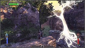 Powróć do skał i przeskocz na półkę zlokalizowaną po prawej stronie #1 - Etap 1 - Enchanted Forest (2) | Rozdział 2 | Solucja Castlevania Lords of Shadow - Castlevania: Lords of Shadow - poradnik do gry