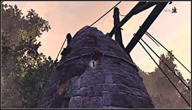 Przesuń się w lewo, tak by znaleźć się pod miejscem użycia haka #1 - Etap 1 - Enchanted Forest (2) | Rozdział 2 | Solucja Castlevania Lords of Shadow - Castlevania: Lords of Shadow - poradnik do gry