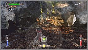 Pojedynek ten będziesz musiał rozpocząć od zrzucenia pająka z siebie i w tym celu należy rytmicznie wciskać wskazany przez grę przycisk #1 - Etap 2 - Underground Caves (1) | Rozdział 2 | Castlevania Lords of Shadow - Castlevania: Lords of Shadow - poradnik do gry