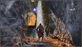 Skieruj się w lewo i wykonaj skok w stronę widocznej po lewej stronie niższej półki #1 - Etap 2 - Underground Caves (2) | Rozdział 2 | Castlevania Lords of Shadow - Castlevania: Lords of Shadow - poradnik do gry