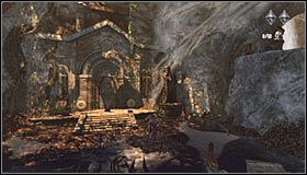 Wykonaj kilka kroków do przodu, a odnajdziesz ciało z drugim poszukiwanym przedmiotem - Runic Stone Key (Kamień runiczny) #1 - Etap 2 - Underground Caves (2) | Rozdział 2 | Castlevania Lords of Shadow - Castlevania: Lords of Shadow - poradnik do gry