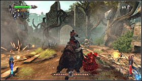 W okolicy zaczną się teraz pojawiać kolejne gobliny i dobrze byłoby się chociaż częścią z nich zająć - Etap 3 - Labyrinth Entrance (1) | Rozdział 2 | Castlevania Lords of Shadow - Castlevania: Lords of Shadow - poradnik do gry