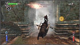 Po tym jak dostatecznie oczyścisz tę okolicę nakieruj dzika na wielką bramę - Etap 3 - Labyrinth Entrance (1) | Rozdział 2 | Castlevania Lords of Shadow - Castlevania: Lords of Shadow - poradnik do gry