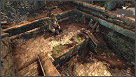 Zjedź troszeczkę na łańcuchu i przygotuj się do wykonania nowego rodzaju skoku - Etap 3 - Labyrinth Entrance (2) | Rozdział 2 | Castlevania Lords of Shadow - Castlevania: Lords of Shadow - poradnik do gry