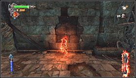 Cofnij się troszeczkę i zbadaj ścianę po prawej stronie, a powinieneś zauważyć interaktywny jej fragment #1 - Etap 3 - Labyrinth Entrance (2) | Rozdział 2 | Castlevania Lords of Shadow - Castlevania: Lords of Shadow - poradnik do gry