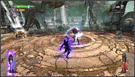 Jako że Twój przeciwnik zalicza się do wilkołaków, radzę rozważyć korzystanie ze srebrnych sztyletów - Etap 3 - Labyrinth Entrance (2) | Rozdział 2 | Castlevania Lords of Shadow - Castlevania: Lords of Shadow - poradnik do gry