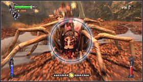 Walcz tak długo aż pająk zacznie się świecić #1, sygnalizując możliwość jego ujarzmienia - Etap 4 - Waterfalls of Agharta (1) | Rozdział 2 | Castlevania Lords of Shadow - Castlevania: Lords of Shadow - poradnik do gry