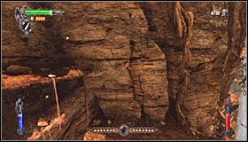 Ustaw się w takim miejscu, by gra odblokowała znajdujący się nad Tobą interaktywny zaczep #1 - Etap 4 - Waterfalls of Agharta (1) | Rozdział 2 | Castlevania Lords of Shadow - Castlevania: Lords of Shadow - poradnik do gry
