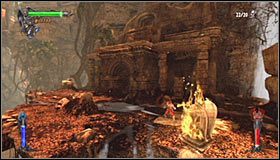 Zbadaj nowo odblokowaną skrytkę, a przy ciele poległego sojusznika odnajdziesz medalion magii cienia (Shadow Magic Medallion) #1 - Etap 4 - Waterfalls of Agharta (2) | Rozdział 2 | Castlevania Lords of Shadow - Castlevania: Lords of Shadow - poradnik do gry