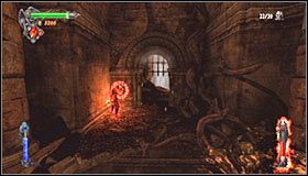 Powróć do pomieszczenia, w którym znajdowała się statua i podejdź do zlokalizowanych kawałek dalej drzwi #1 - Etap 4 - Waterfalls of Agharta (3) | Rozdział 2 | Castlevania Lords of Shadow - Castlevania: Lords of Shadow - poradnik do gry