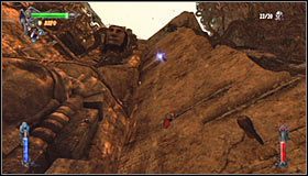 Przesuwaj się tu do góry aż dotrzesz do kolejnej krawędzi, której się będziesz mógł chwycić #1 - Etap 4 - Waterfalls of Agharta (3) | Rozdział 2 | Castlevania Lords of Shadow - Castlevania: Lords of Shadow - poradnik do gry