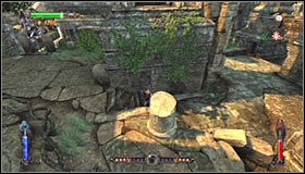 Po wylądowaniu zbadaj zlokalizowane po lewej stronie ciało rycerza #1, a pozyskasz w ten sposób nowy Scroll (Zwój) - Etap 5 - Agharta (1) | Rozdział 2 | Castlevania Lords of Shadow - Castlevania: Lords of Shadow - poradnik do gry