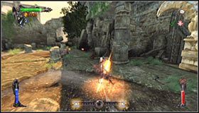 Jeżeli etap ten zaliczasz po raz drugi i dysponujesz już mroczną rękawicą, to powinieneś skierować się w stronę przejścia zlokalizowanego na prawo od martwego rycerza #1 - Etap 5 - Agharta (1) | Rozdział 2 | Castlevania Lords of Shadow - Castlevania: Lords of Shadow - poradnik do gry