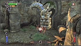 Po zakończonych walkach odszukaj interaktywną statuę i ustaw się przy niej #1 - Etap 5 - Agharta (1) | Rozdział 2 | Castlevania Lords of Shadow - Castlevania: Lords of Shadow - poradnik do gry