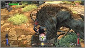 W trakcie pojedynku pamiętaj oczywiście o unikaniu szarży w wykonaniu Warga, wykonując umiejętnie uskoki - Etap 5 - Agharta (1) | Rozdział 2 | Castlevania Lords of Shadow - Castlevania: Lords of Shadow - poradnik do gry